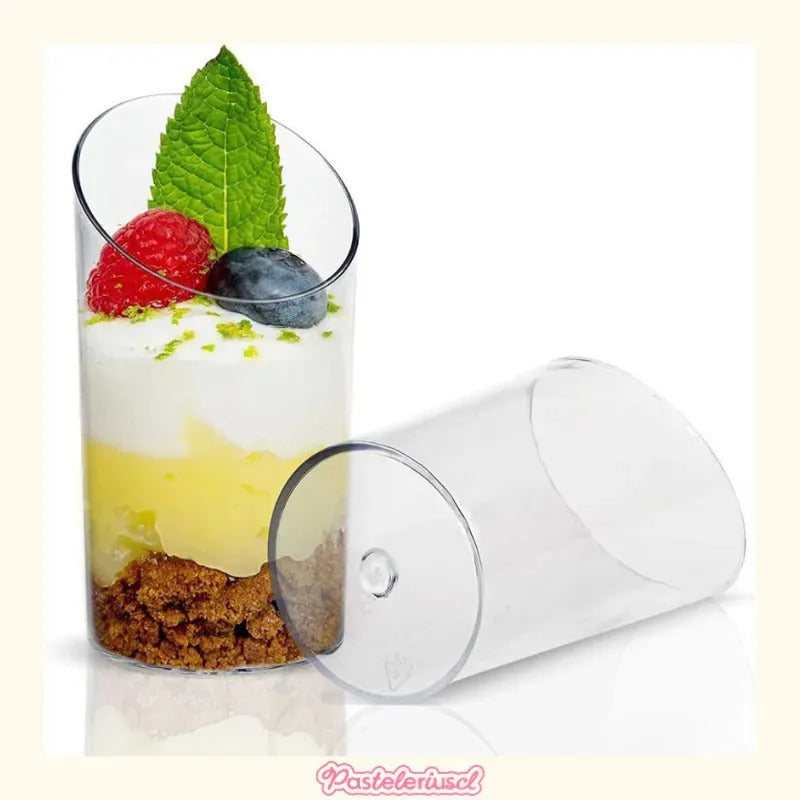 100 Vasos Shot Acrilico Postres Vasos Plastico Vasos De Postres Pocillos De Postre Pocillo Para Postre Vaso Para Dulces... Trasparente