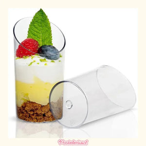 100 Vasos Shot Acrilico Postres Vasos Plastico Vasos De Postres Pocillos De Postre Pocillo Para Postre Vaso Para Dulces... Trasparente