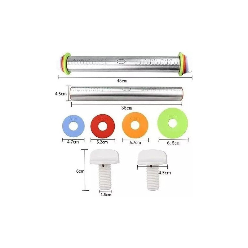 Uslero Acero Inoxidable Uslero Fondant Uslero Ajustable 45cm Verde Claro