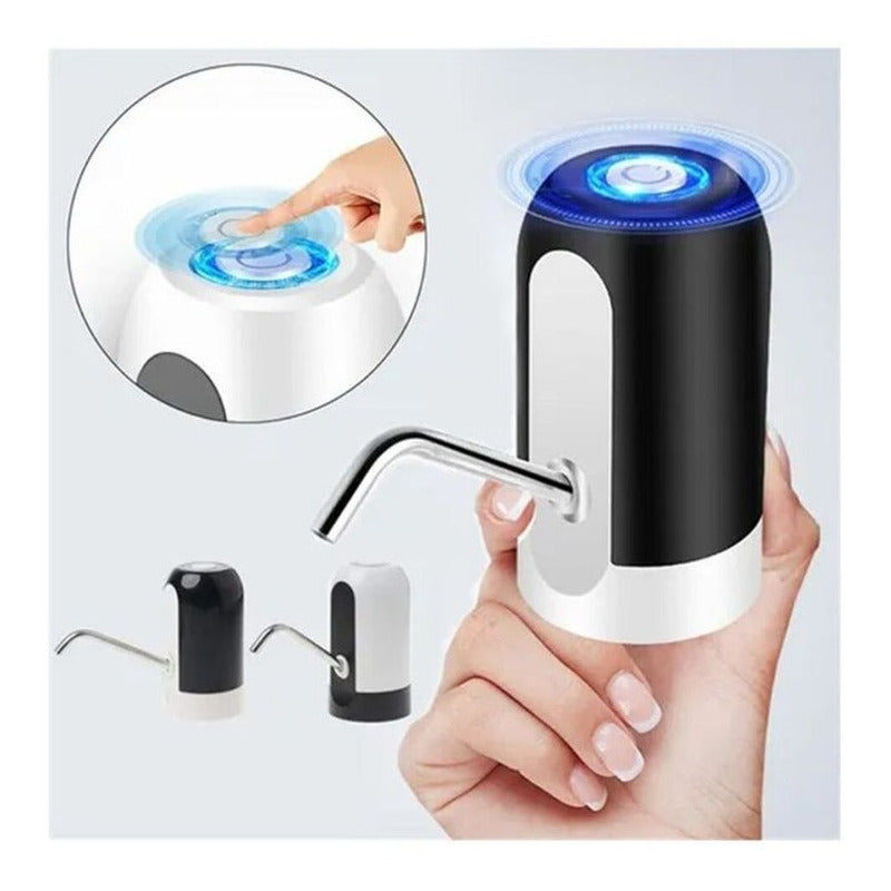 Bomba Dispensador Usb Agua Electrónico Recargable Botellón  Blanco