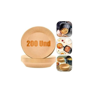 Pack 200 Papel Para Freidora De Aire Air Fryer Papel Forros Desechables Antiadherente Freidora Tapete Para Hornear Desechable Pasteleriacl