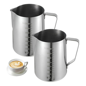 2 Lechero Barista Jarra Leche Acero Espumador De Leche 900ml