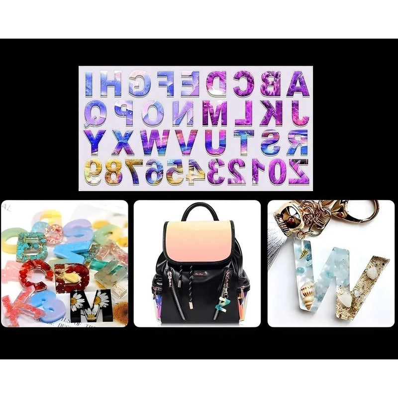 Molde De Silicona Letras Moldes Silicona Reposteria 36 Cavid Blanco