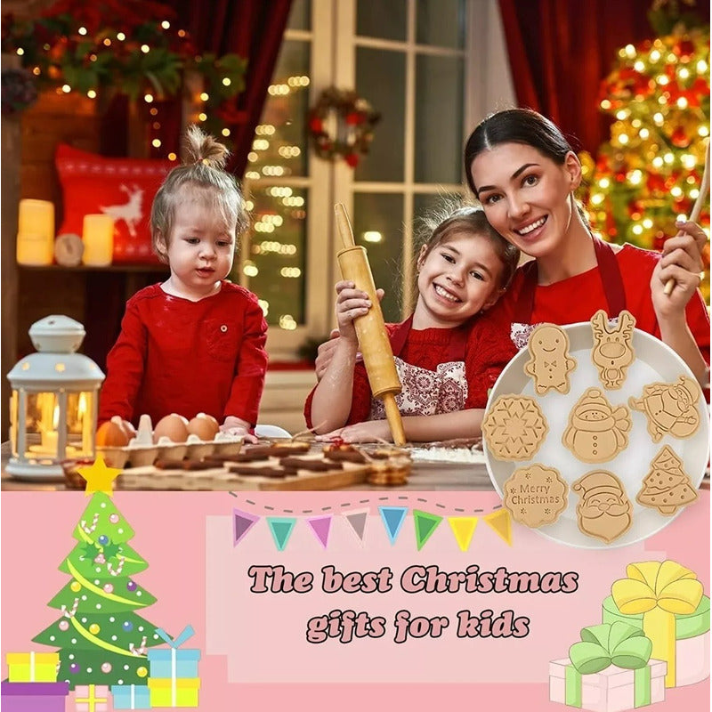 Cortador Galletas Navidad Cortador Galleta Moldes Navideños Rosa