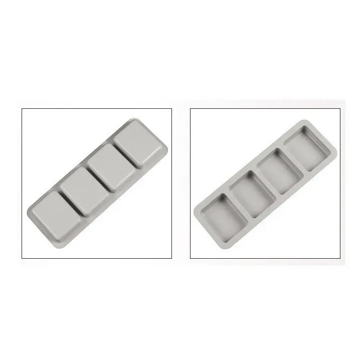 Moldes Silicona Molde De Silicona De Jabon Molde Jabon 4cavi Moldes De Silicona Loción De Bombas De Baño Para Hacer Jabón Moldes De Silicona Jabon Silicona Molde De Jabon Cuadrado Pasteleriuscl Gris