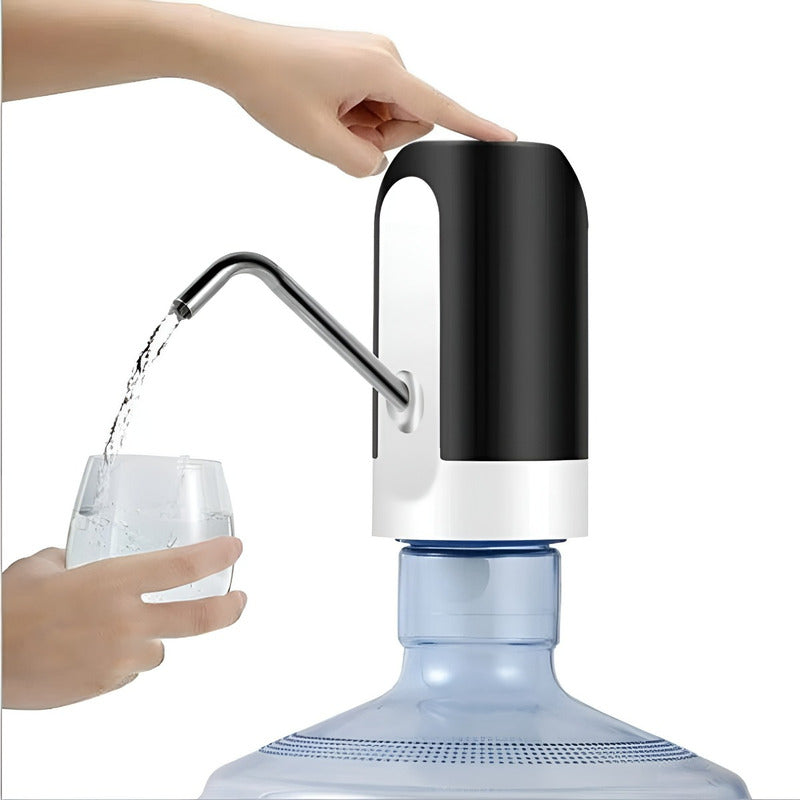 Bomba Dispensador Usb Agua Electrónico Recargable Botellón  Blanco