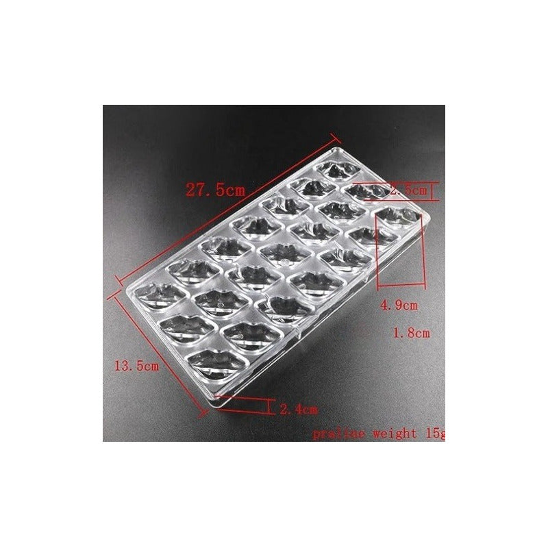 Molde Chocolate Acrilico Molde De Chocolate Molde De Beso Gris