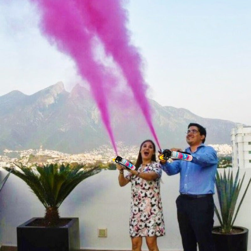 Extintor Humo Revelacion De Genero Cañon Polvo Spray Color