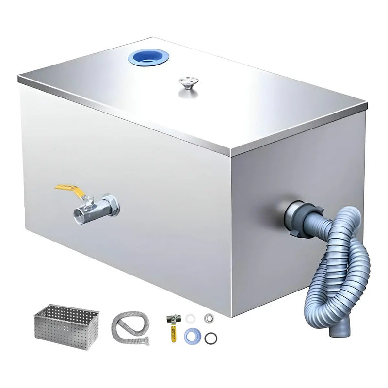 Trampa De Grasa Camaras Desgrasadoras Trampa Grasa Comercial Trampa Grasas Industrial Doméstica Desegrasadora Cocina Acero Inoxidable 40l Separador Agua Aceite Restaurante Lavaplatos Pasteleriuscl