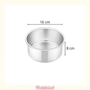 Molde Queque Redondo Fijo Molde Torta Molde Queques Aluminio 16x8cm Moldes Pequeños Para Tartas Redondas Suministros Para Hornear Moldes Redondos Para Queques Molde De Aluminio Pasteleriuscl Plateado