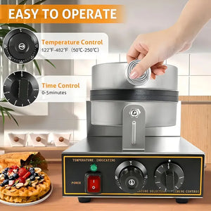 Maquina De Waffles Waflera Maquina Para Hacer Waffles Wafles Color Gris