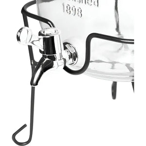 Dispensador De Jugo Con Atril Dispensadores Bebidas Tarro 4l Transparente