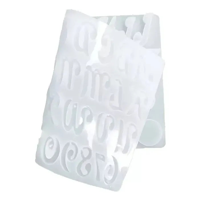 Molde De Silicona Letras Cursiva Molde Letras 41cav Cursiva Transparente 41 Cavid