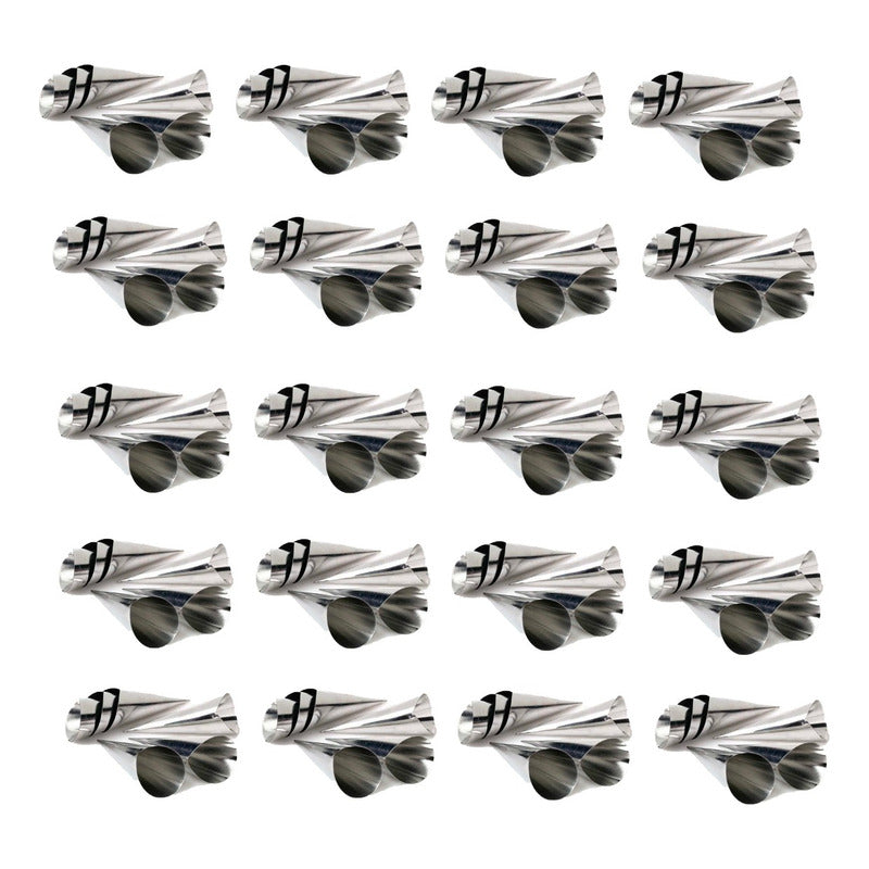 X120 Cono Molde Para Cannoli Cachito Croissant Pan Danes Gris