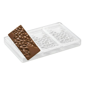 Molde De Chocolate Molde Policarbonato Barra Cristal 3 Cav