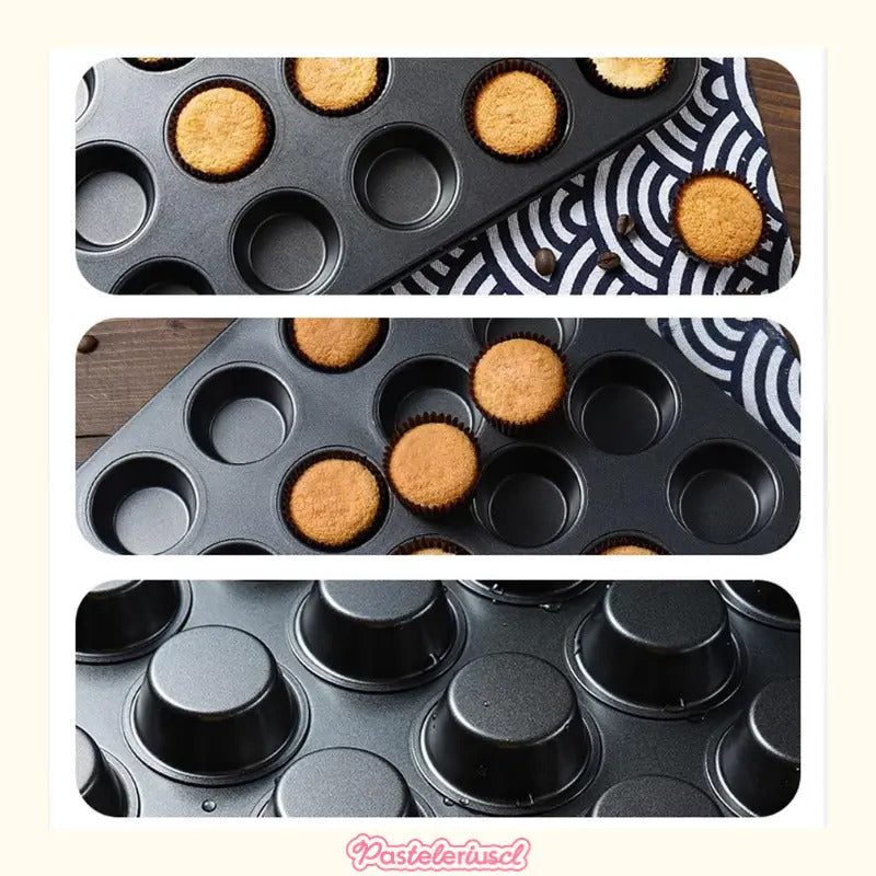Molde 24cupcakes Molde Cupcake Reposteria Molde Para Tortas Bandeja Para Cupcakes Para Pequeños Bocados Y Preparación... Gris