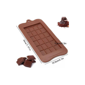 Pack X3 Moldes De Chocolate Barra De Chocolate Silicona Color Marrón Oscuro Tableta Cuadrados Chocolates Insumos Reposteria Marrón Pasteleriacl