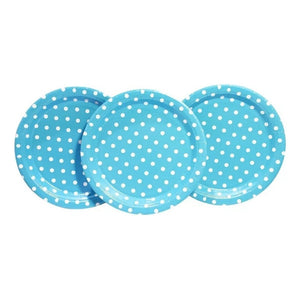 10 Platos Desechables Decoración Cumpleaños Plato Azul 23 Cm