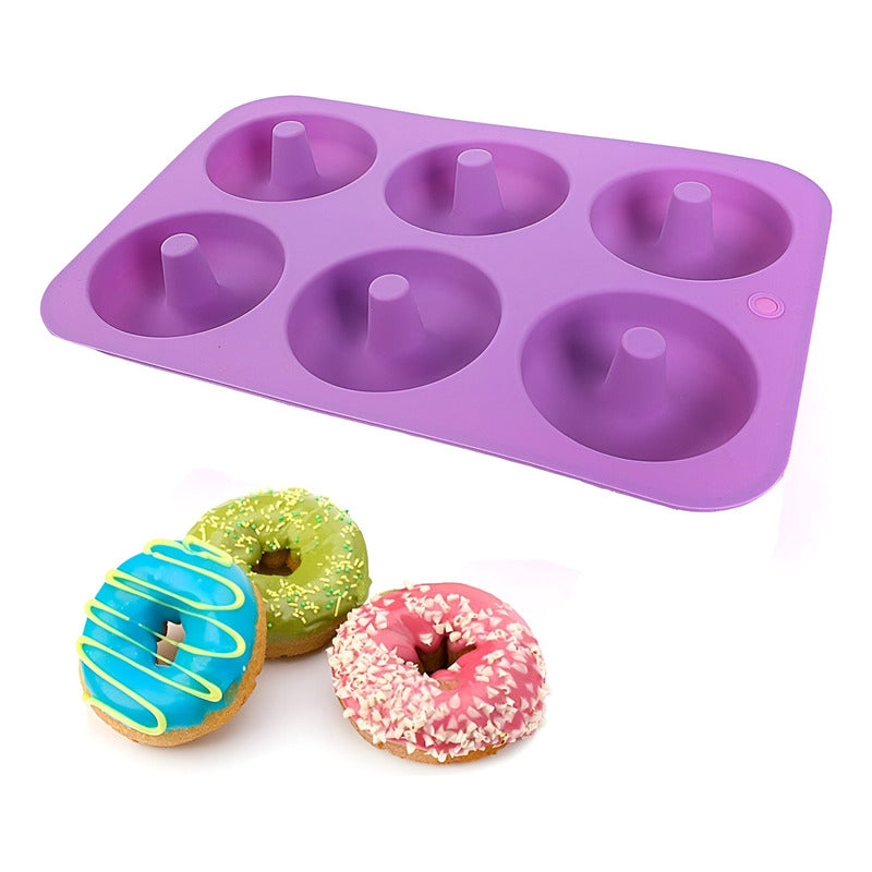 Moldes Silicona Donas Moldes De Silicona Donut Molde Dona Multicolor