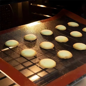 Pack 4 Lamina De Silicona Tapete Horno Microperforado Silpat Tapete De Silicon Para Hornear Tapete Para Hornear 30x40cm Pasteleriuscl