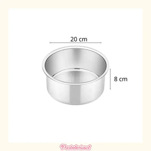 Molde Torta Moldes De Torta Molde Queque Molde Aluminio 20cm Moldes Pequeños Para Tartas De Alta Resistencia... Plateado
