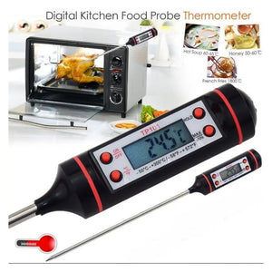 Termómetro Digital De Cocina Gastronómico Negro