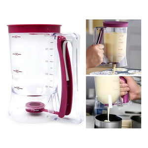 Pack X2 Dispensador De Masa Dispensador Masa Torta Queque Dosificador De 900ml Para Repostería Dosificadora Para Cupcakes Panqueuque Waffles Pasteleriuscl