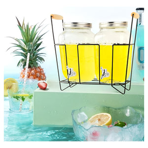 Jarras Dispensador Jugos Con Atril Dispensadores Dobles 3.8l