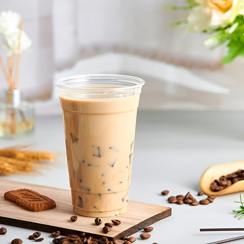 100 Vaso Plastico Desechable Vasos Transparentes 500ml Transparente 16.9 Oz 500ml