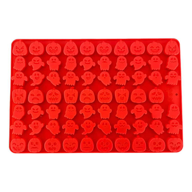 Moldes Halloween Molde Silicona Molde Calabaza Fantasma 69 Rojo