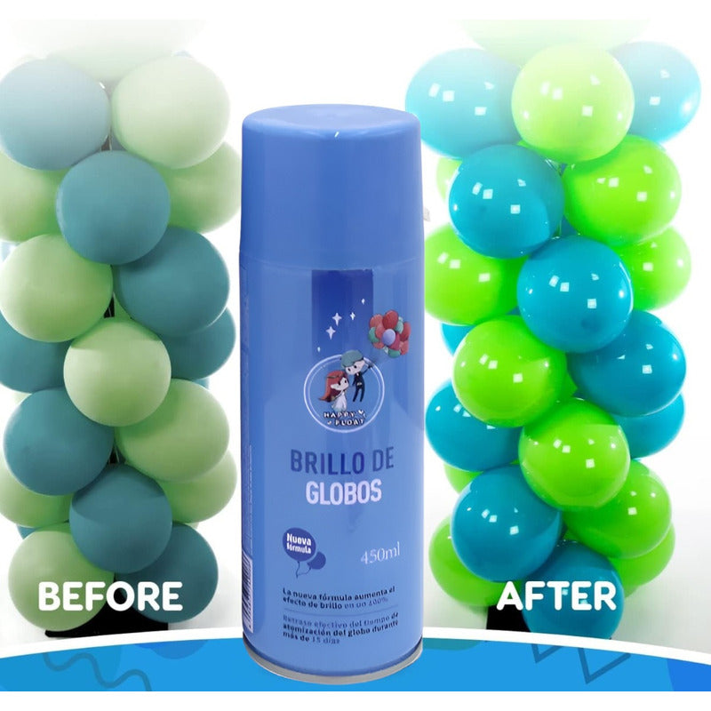 Abrillantador De Globos Abrillantador Brillo De Globos 450ml - Transparente - Brillo