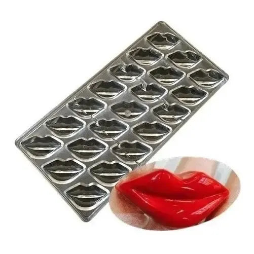 Molde Chocolate Acrilico Molde De Chocolate Molde De Beso Gris Claro