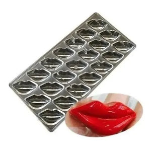 Molde Chocolate Acrilico Molde De Chocolate Molde De Beso Gris Claro