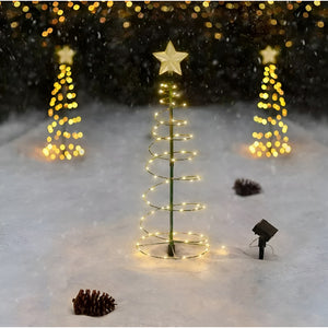 Arbol Navidad Led Estaca Luz Solar Arbol Solar Navidad 80cm