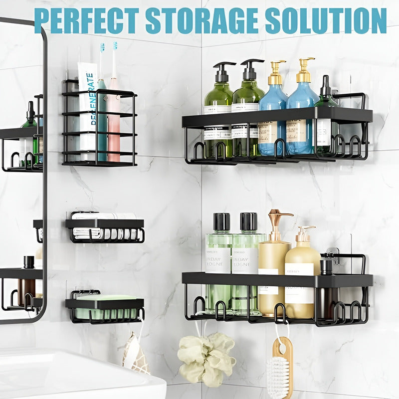 Set 5 Organizador Para Ducha Estante Ducha Repisa Para Ducha