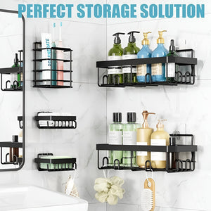 Set 5 Organizador Para Ducha Estante Ducha Repisa Para Ducha