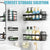 Set 5 Organizador Para Ducha Estante Ducha Repisa Para Ducha