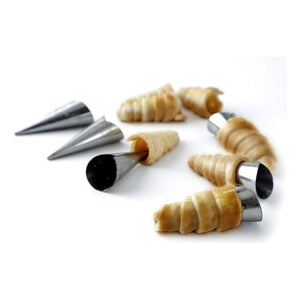Pack X30 Cono Molde Para Cannoli Cachito Croissant Pan Danes Gris
