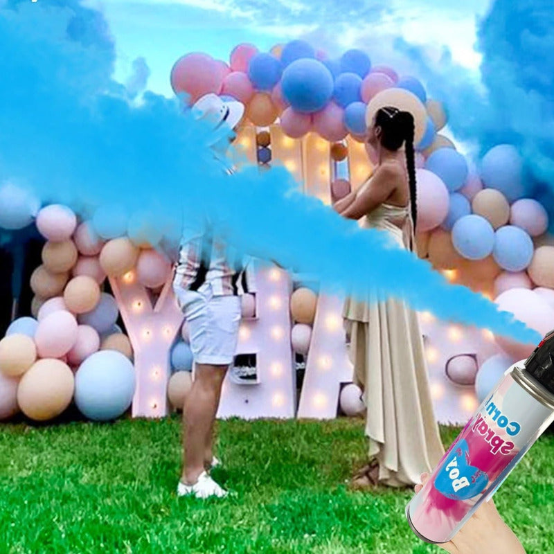 Pack X2 Extintor Humo Revelacion De Genero Cañon Spray Humo