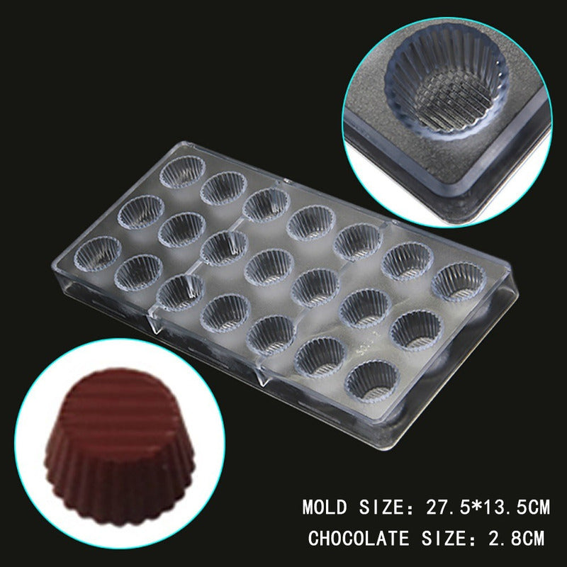 Moldes Chocolate Moldes De Chocolate Policarbonato Circular Transparente