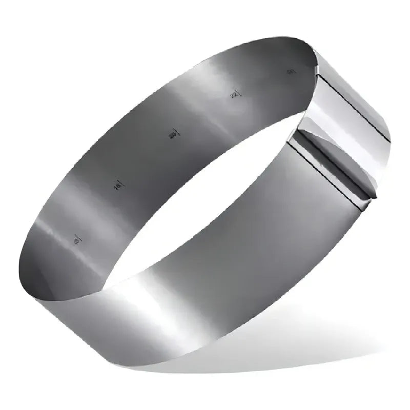 X4 Molde De Torta Molde Para Torta Anillo Redondo Ajustable Molde Ajustable Torta Queque Molde Redondo Torta Queque... Gris Oscuro