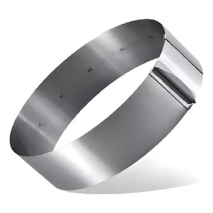 X4 Molde De Torta Molde Para Torta Anillo Redondo Ajustable Molde Ajustable Torta Queque Molde Redondo Torta Queque... Gris Oscuro