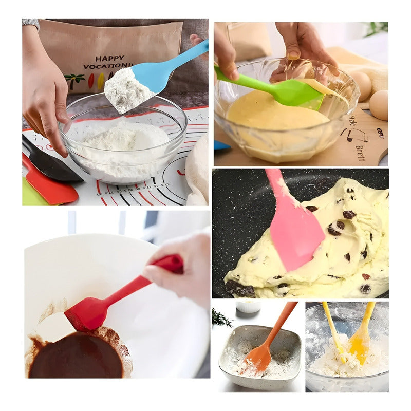 2 Mezquino Silicona Espatula Silicona Espatula Reposteria Multicolor / Mezquino Silicona