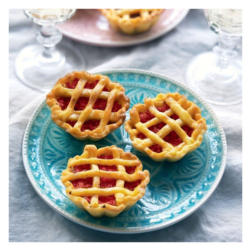 Pack X3 Moldes Tartaleta Desmontable Tarta Individual 8cm Gris Desmontable 08395