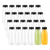 X24 Botellas Plasticas Transparentes Botella Con Tapa 300ml