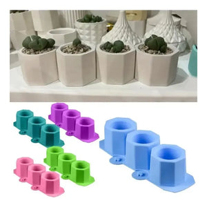 X2 Moldes De Silicona Maceta Molde Para Yeso Molde Para Vela Moldes Reutilizables De Yeso De Arcilla De Hormigón Para Macetas Caseras Para Suculentas Decoración Duradera Del Hogar Pasteleriuscl