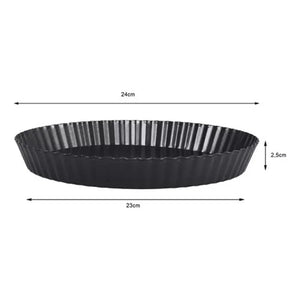 Molde Kuchen Sweet Cook Desmontable Acero 24cm Circular Gris Oscuro