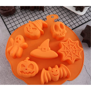 Moldes Halloween Moldes Silicona Halloween Molde Calabaza 7 Naranja