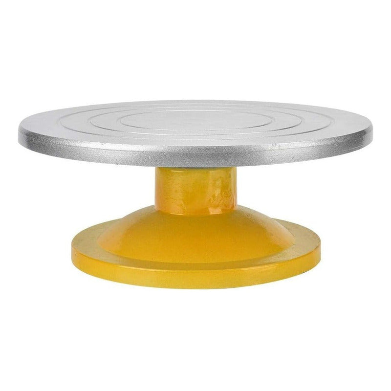 Base Giratoria Tortas Plato Giratorio Base Aluminio 32cm
