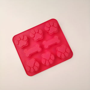 Set X4 Moldes Silicona Reposteria Chocolate Mascotas 8cavi Multicolor / Molde Mascotas 8cavid